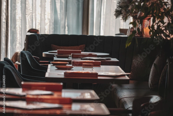 Obraz 高級カフェの席風景