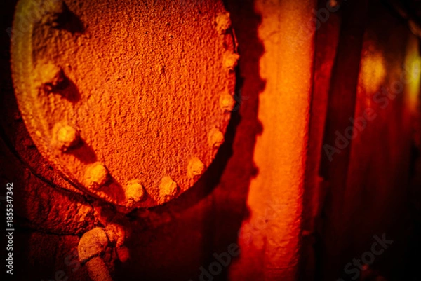 Obraz 錆びたフランジ接写