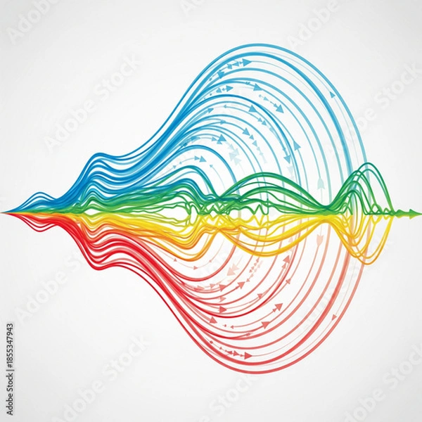 Fototapeta abstract wave background