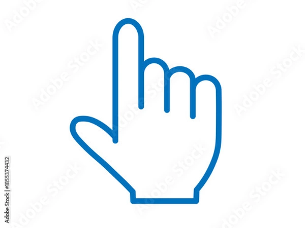 Obraz 指差しのアイコン（ポイントマーク）