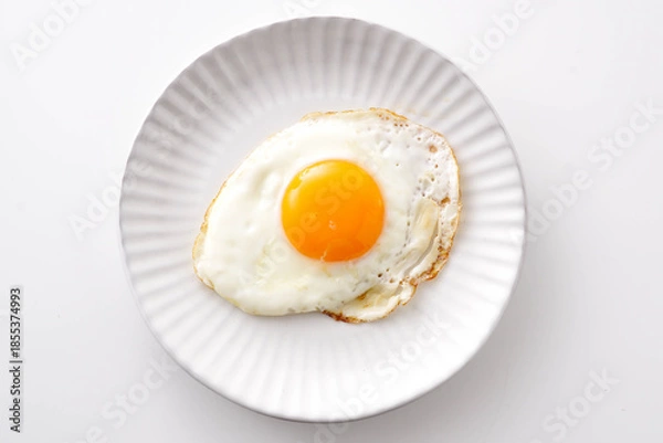 Fototapeta 目玉焼き　白背景