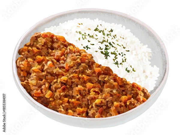 Obraz キーマカレー（パセリ付き）
