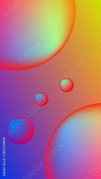 Obraz abstract background with circles