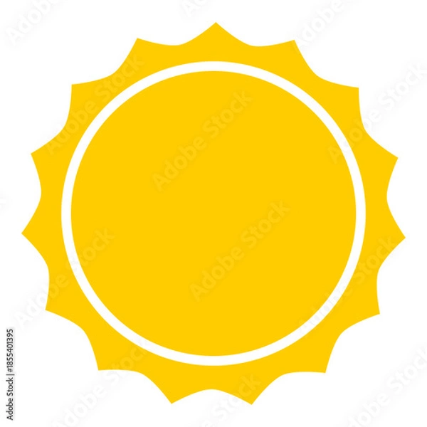 Obraz sun icon vector. summer