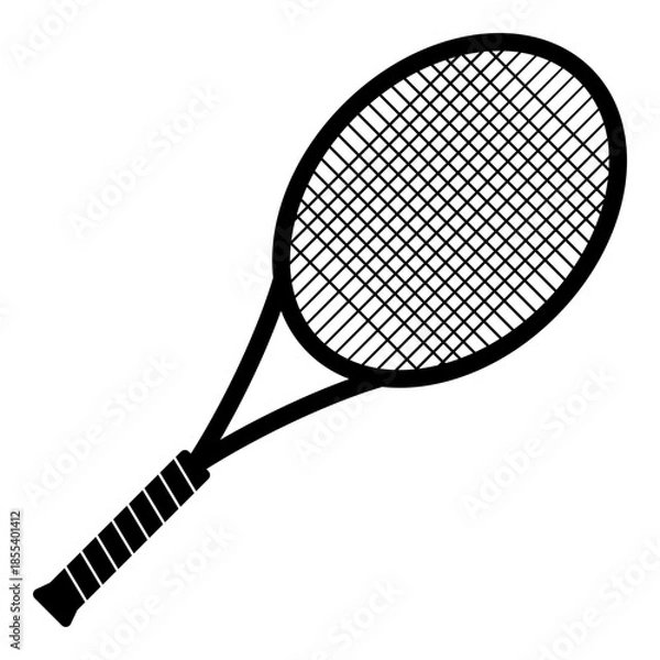 Obraz tennis racket illustration vector