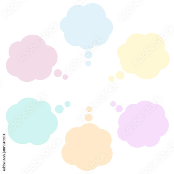 Obraz 悩みがたくさんあるときに使う吹き出しセット