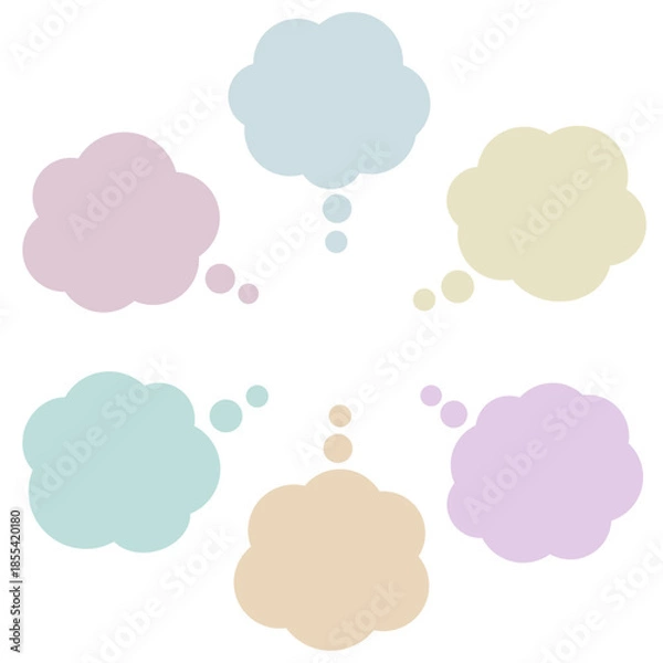 Obraz 悩みがたくさんあるときに使う吹き出しセット