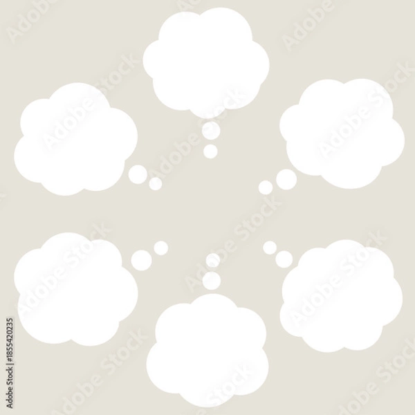 Obraz 悩みがたくさんあるときに使う吹き出しセット