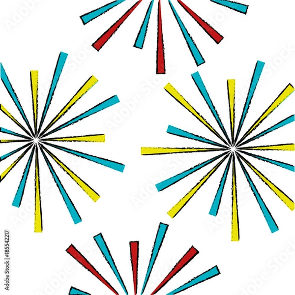 Fototapeta fireworks splash pattern background