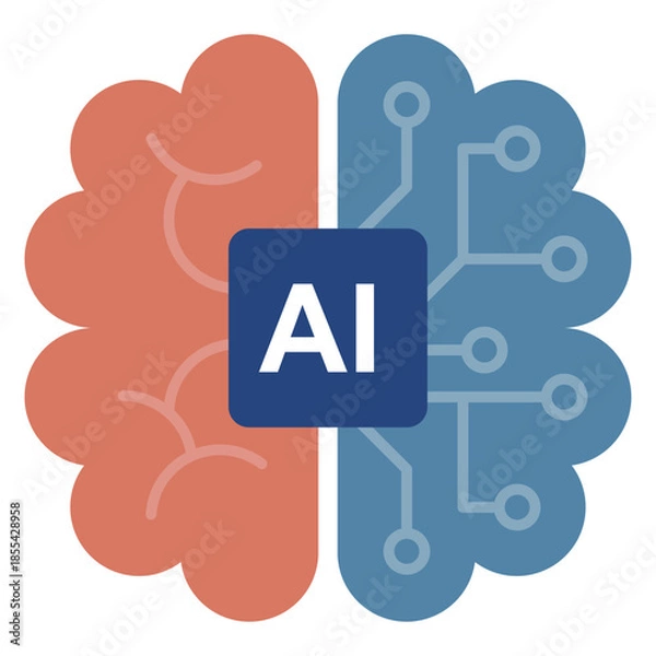 Obraz 次世代の人工知能AIを搭載した半導体マイクロチップのデジタルテクノロジーイラスト