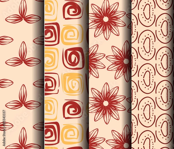 Fototapeta red geometric pattern