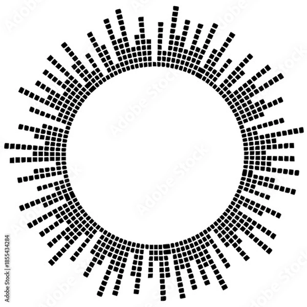 Fototapeta halftone circle background