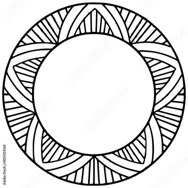 Fototapeta round frame for your text