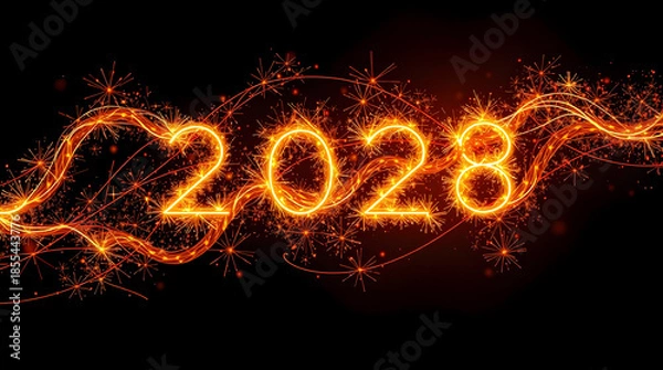 Obraz 2028 new year