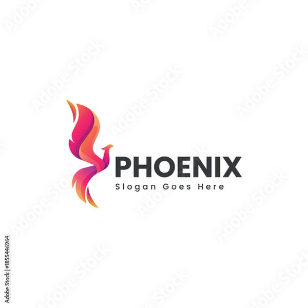 Obraz Gradient Modern Phoenix Logo Design