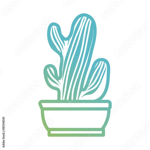 Obraz Cactus plant draw