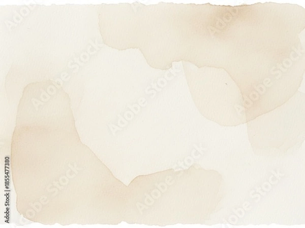 Obraz Minimal neutral watercolor soft abstract background