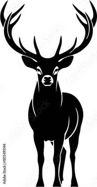 Obraz deer head silhouette