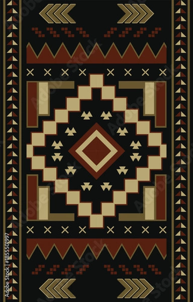 Obraz Aztec patterns, native rugs, seamless design.
