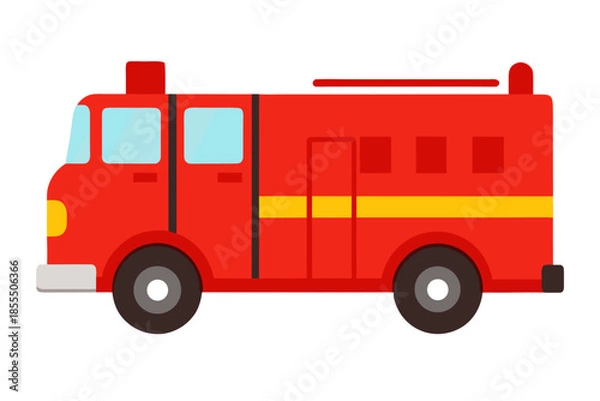 Obraz red fire truck