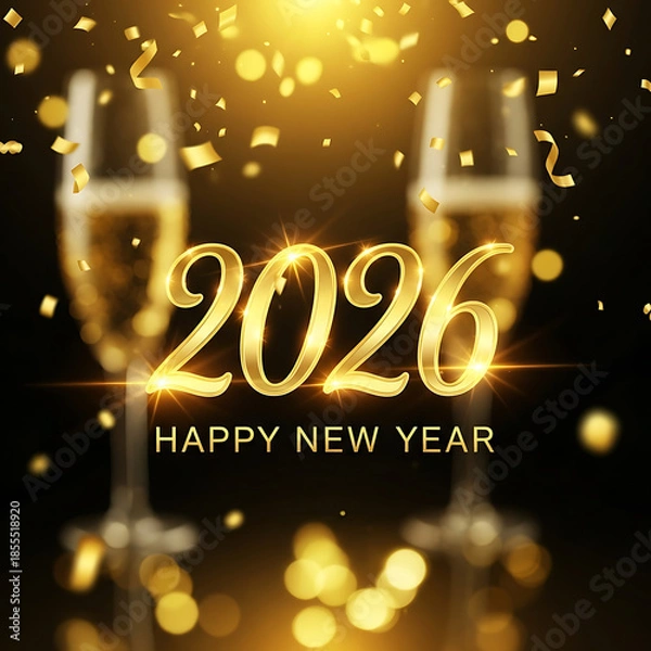 Obraz Celebrating 2026 new year