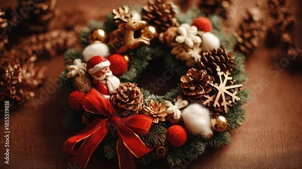 Obraz クリスマスリース