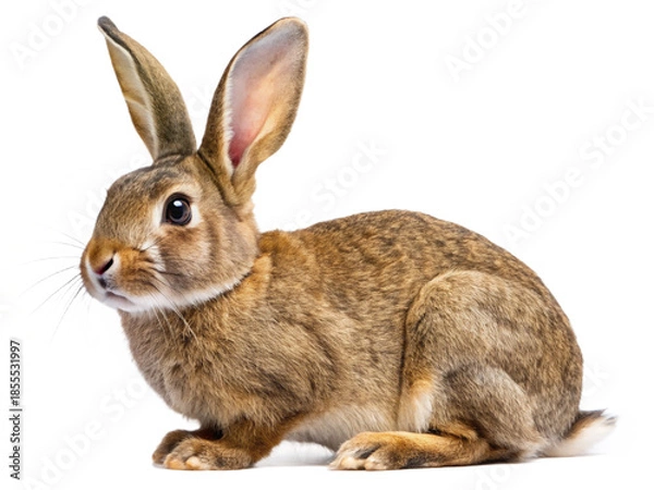 Fototapeta rabbit isolated on white background