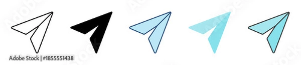 Obraz Send Message Icon Set Multiple Style Collection