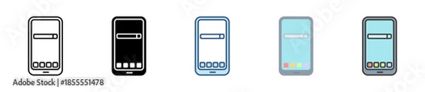 Obraz Smartphone Icon Set Multiple Style Collection