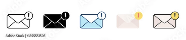 Obraz Not Sent Icon Set Multiple Style Collection