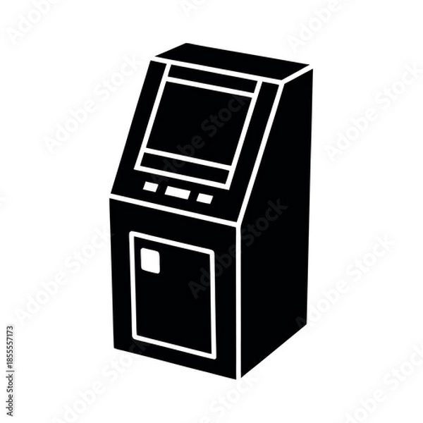 Fototapeta ATM Machine Icon Vector Illustration