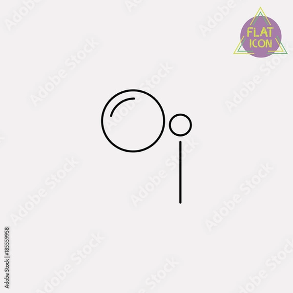 Obraz monocle line icon