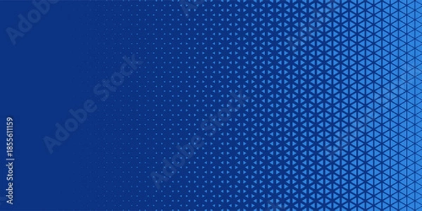 Obraz Triangles Halftone Pattern Vector Abstract Geometric Technology Background. Triangular Half Tone Texture. Minimal Style Dynamic Tech Wallpaper