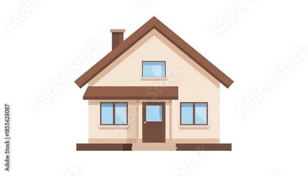 Obraz house isolated on white background