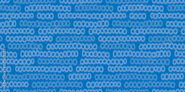 Obraz Hand-drawn Circle Line Seamless Pattern.手描き風円形ラインのシームレスパターン