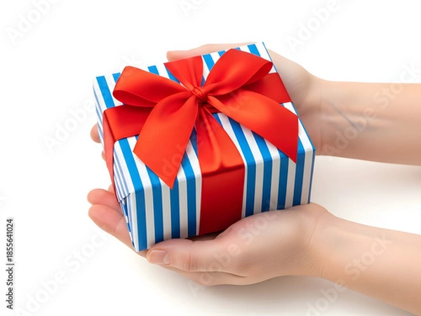 Obraz hand holding a gift