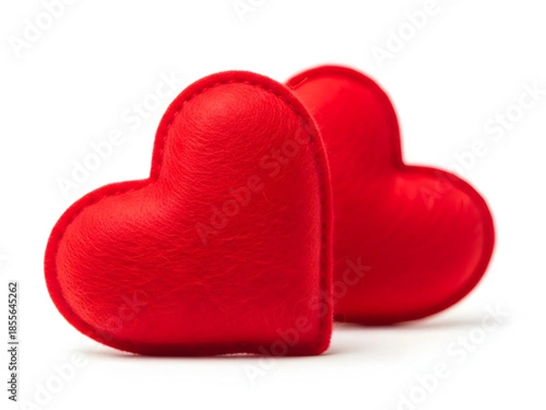 Obraz red heart isolated on white background