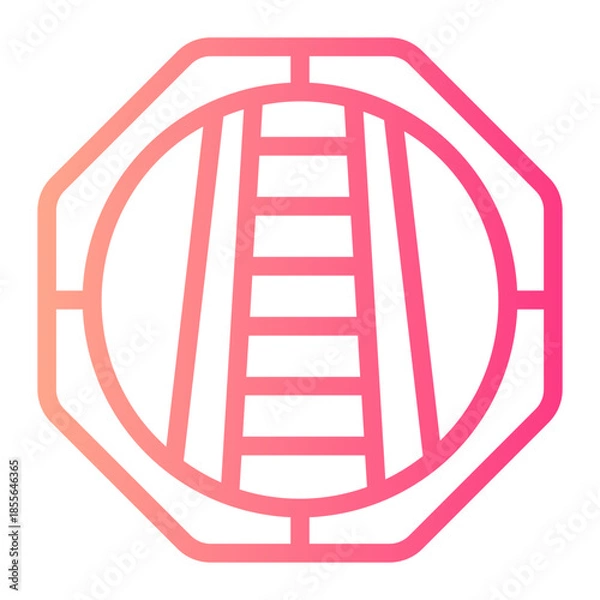 Fototapeta stairs gradient icon