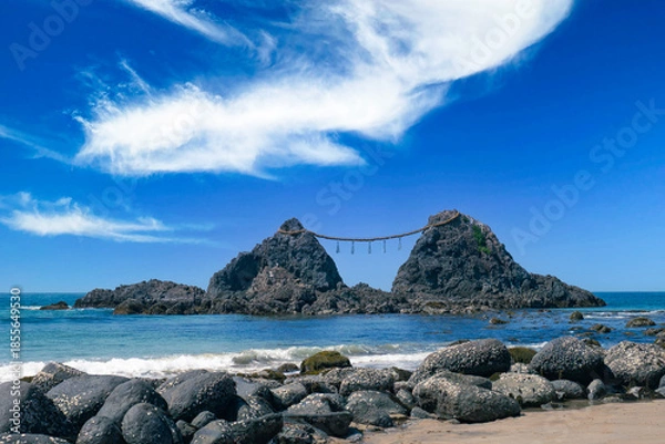 Obraz 二見ケ浦の夫婦岩