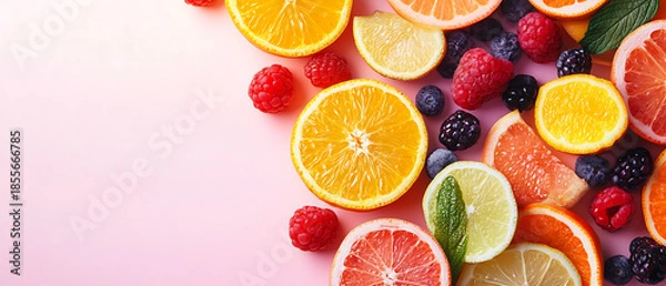 Obraz citrus fruit background