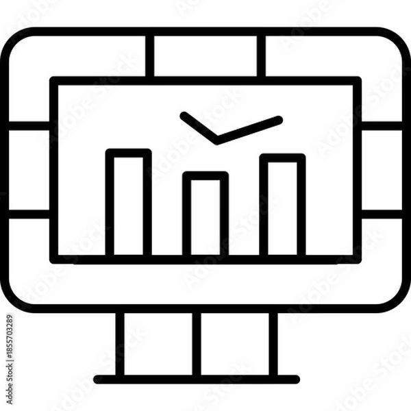 Obraz Analysis Icon Vector Element