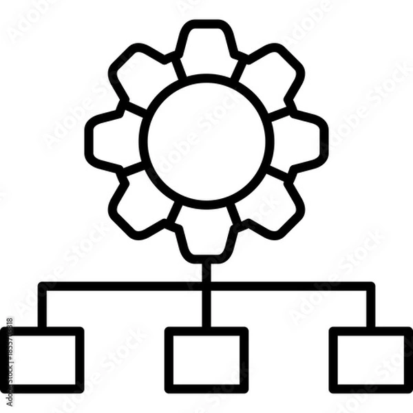 Obraz Consolidation Icon Vector Element