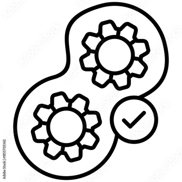 Obraz Synchronization Icon Vector Element