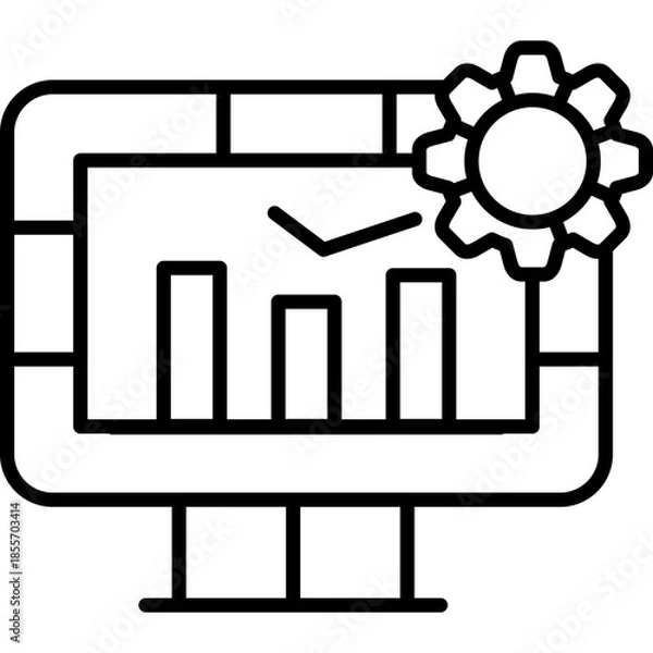 Obraz Data Management Icon Vector Element