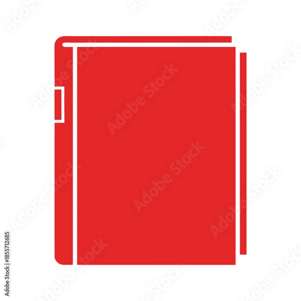 Obraz Red Book Icon Illustration