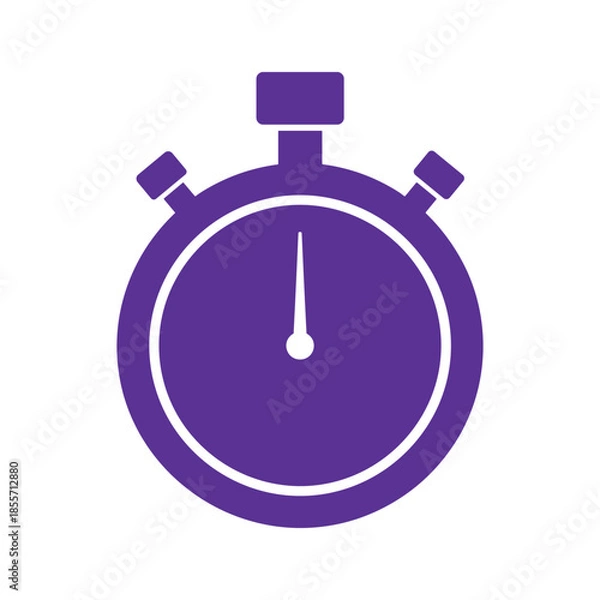 Obraz Stopwatch Icon Purple