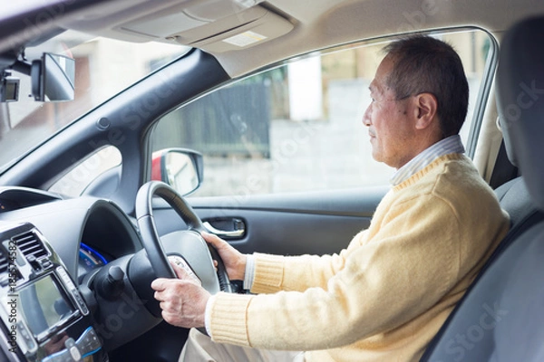 Fototapeta シニア　運転