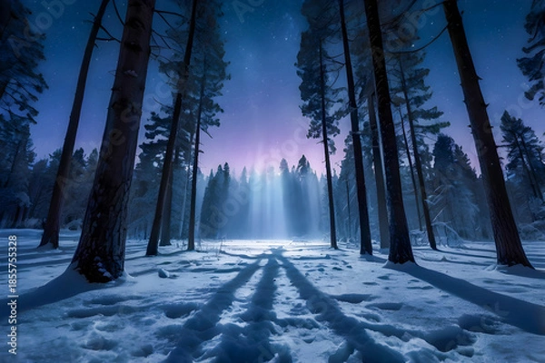 Obraz forest in winter