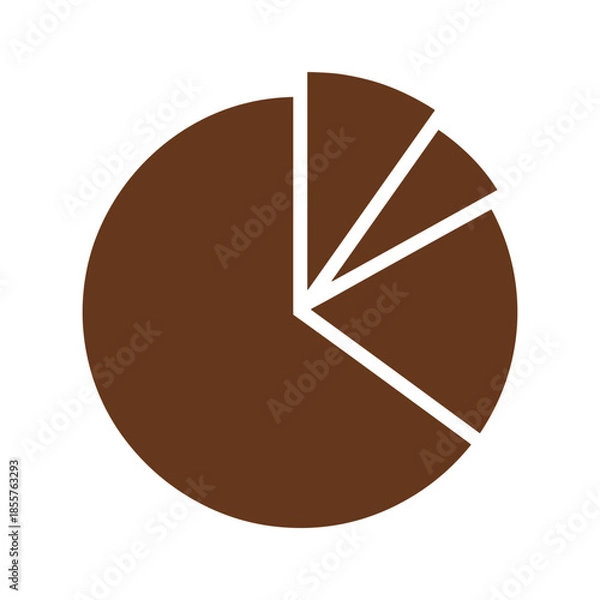 Obraz Brown Pie Chart Illustration