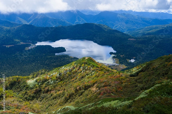 Obraz 秋の燧ヶ岳俎嵓から望む尾瀬沼